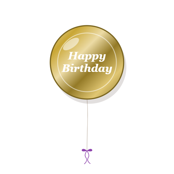Printed message foil balloon